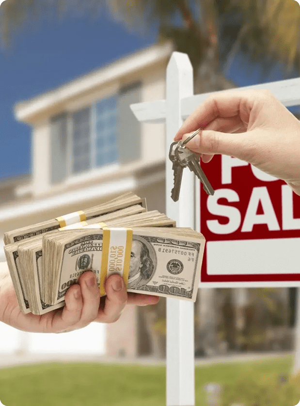 House for sale with a sold sign